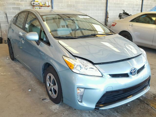 JTDKN3DU2D5649171 - 2013 TOYOTA PRIUS BLUE photo 1