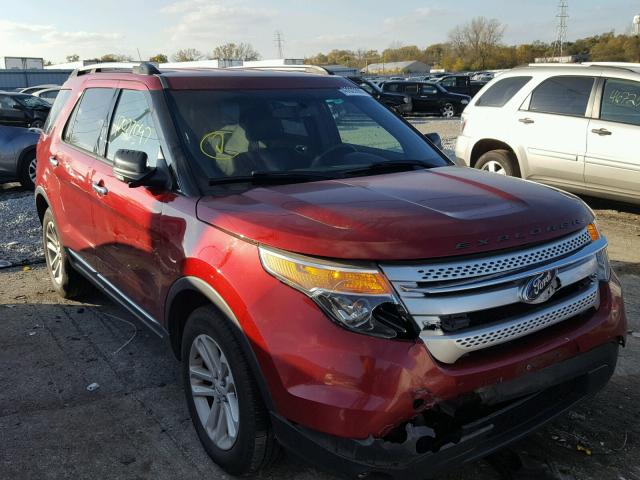 1FM5K7D83DGA97180 - 2013 FORD EXPLORER X RED photo 1