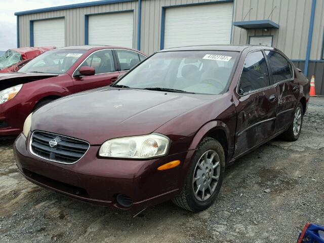 JN1CA31D5YT734031 - 2000 NISSAN MAXIMA GLE MAROON photo 2