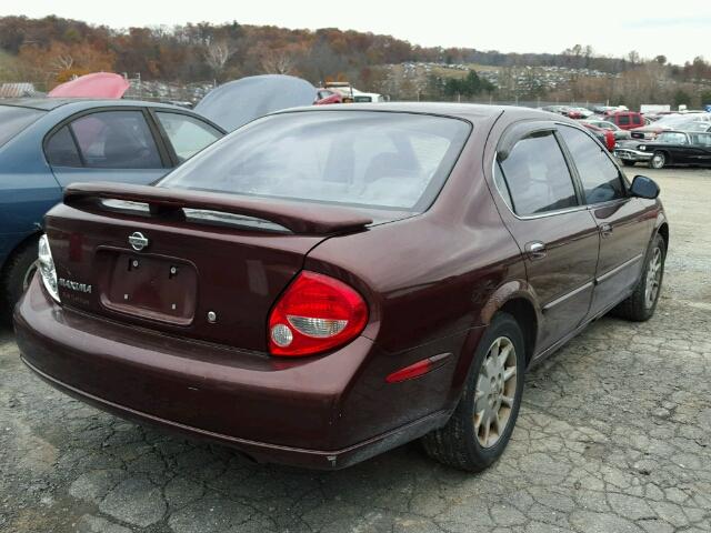 JN1CA31D5YT734031 - 2000 NISSAN MAXIMA GLE MAROON photo 4