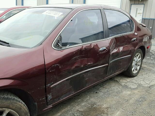 JN1CA31D5YT734031 - 2000 NISSAN MAXIMA GLE MAROON photo 9