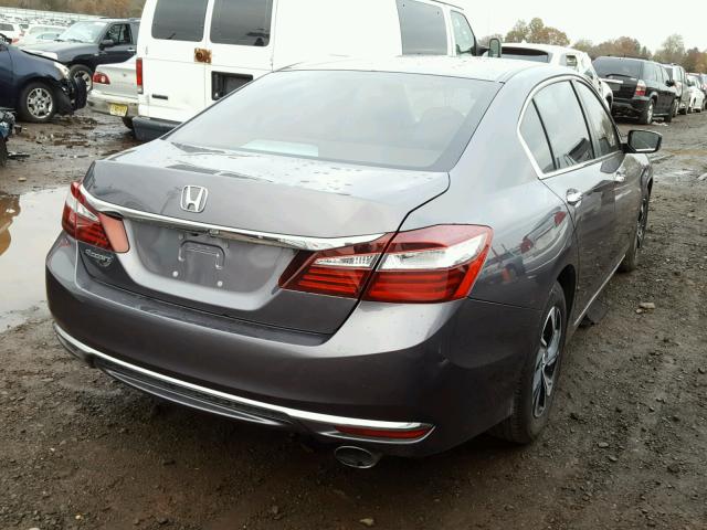 1HGCR2F39GA002223 - 2016 HONDA ACCORD GRAY photo 4