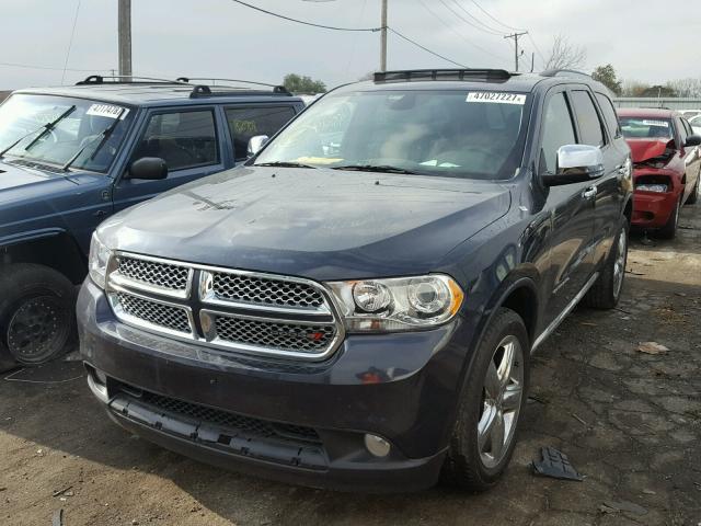 1C4RDJEG0DC676816 - 2013 DODGE DURANGO CI BLUE photo 2