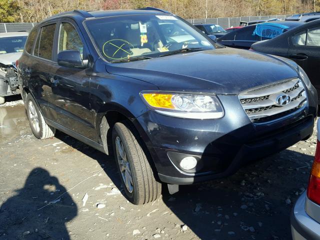 5XYZK3ABXCG132541 - 2012 HYUNDAI SANTA FE L BLUE photo 1