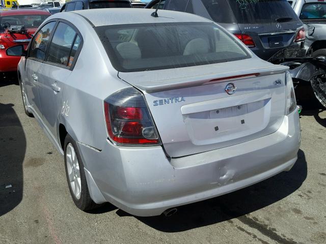 3N1AB6AP7BL686575 - 2011 NISSAN SENTRA 2.0 SILVER photo 3