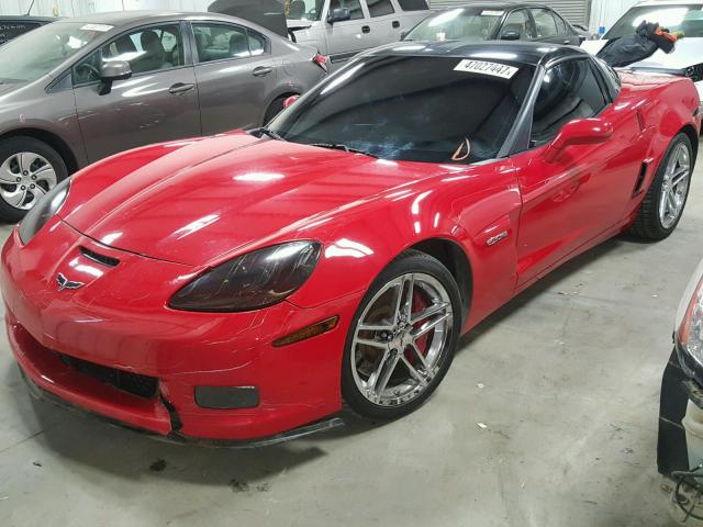 1G1YZ26E795104419 - 2009 CHEVROLET CORVETTE Z RED photo 2