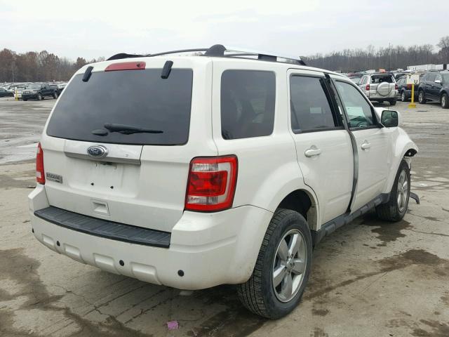 1FMCU9E77CKC50755 - 2012 FORD ESCAPE LIM WHITE photo 4