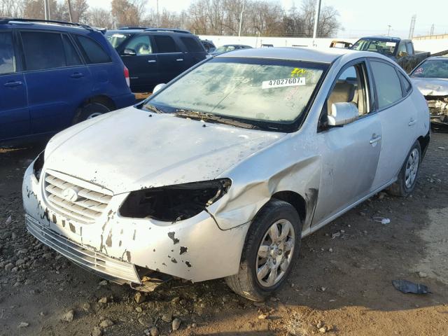 KMHDU46D37U244232 - 2007 HYUNDAI ELANTRA GL SILVER photo 2