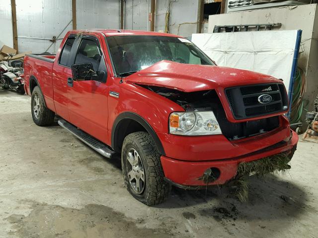 1FTPX14546NB03083 - 2006 FORD F150 RED photo 1