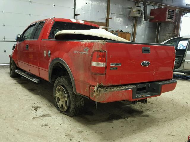 1FTPX14546NB03083 - 2006 FORD F150 RED photo 3