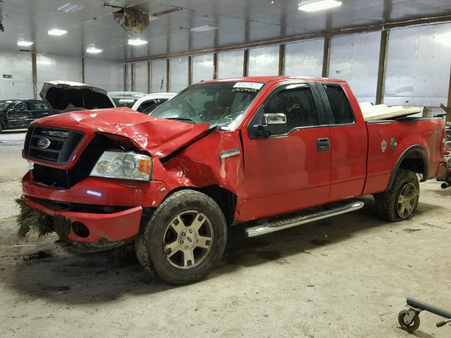 1FTPX14546NB03083 - 2006 FORD F150 RED photo 9