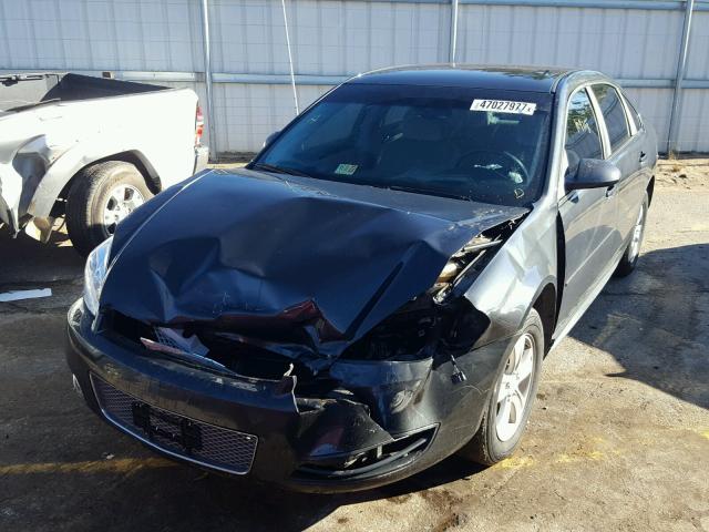 2G1WF5E39D1174418 - 2013 CHEVROLET IMPALA LS BLACK photo 2