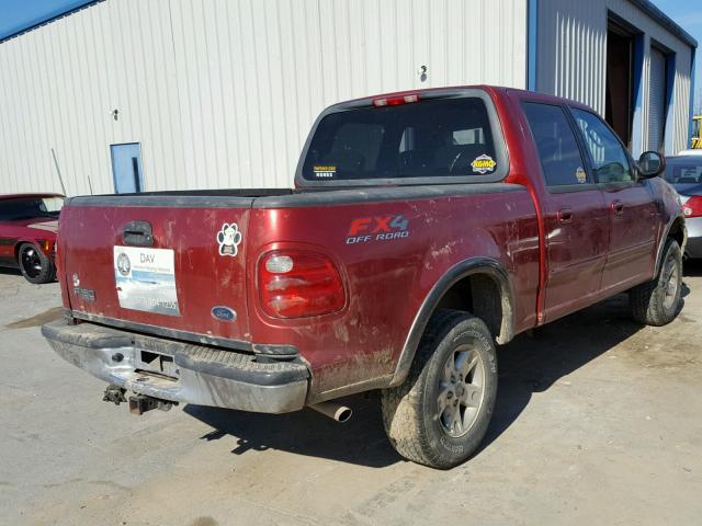 1FTRW08L72KE18020 - 2002 FORD F150 SUPER RED photo 4