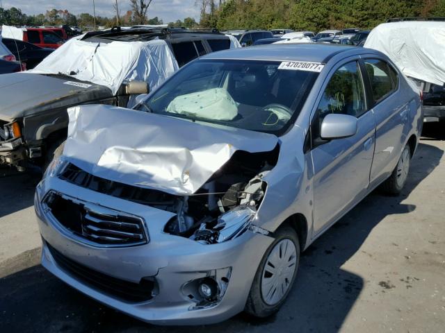 ML32F3FJ6HH001534 - 2017 MITSUBISHI MIRAGE G4 GRAY photo 2