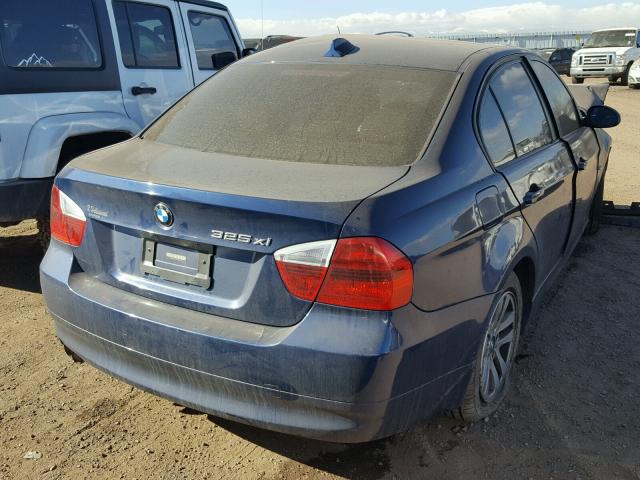 WBAVD13506KV03738 - 2006 BMW 325 XI BLUE photo 4