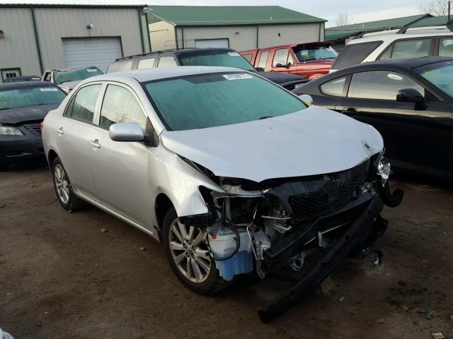 2T1BU4EE0AC430191 - 2010 TOYOTA COROLLA BA SILVER photo 1