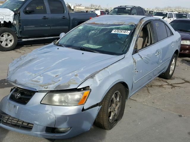 5NPEU46F56H126640 - 2006 HYUNDAI SONATA GLS BLUE photo 2