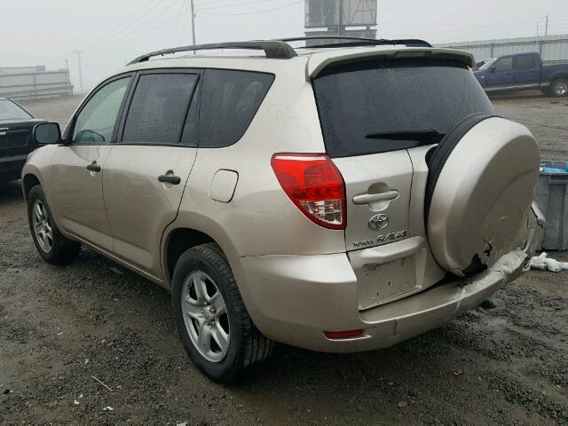 JTMZD33V176038784 - 2007 TOYOTA RAV4 GOLD photo 3