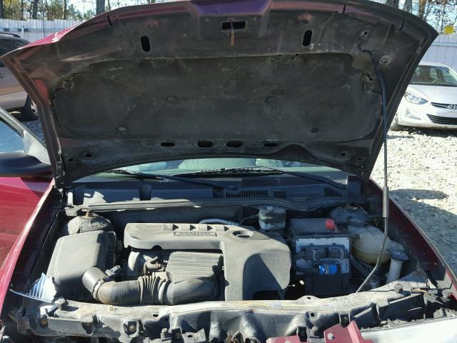 1G8AG52F85Z119247 - 2005 SATURN ION LEVEL RED photo 7