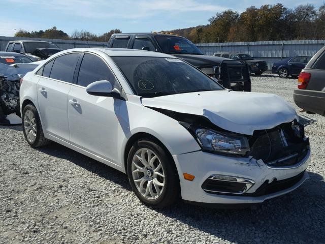 1G1P75SZ3F7212693 - 2015 CHEVROLET CRUZE WHITE photo 1