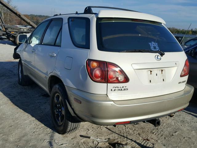 JT6GF10UXX0023339 - 1999 LEXUS RX 300 WHITE photo 3