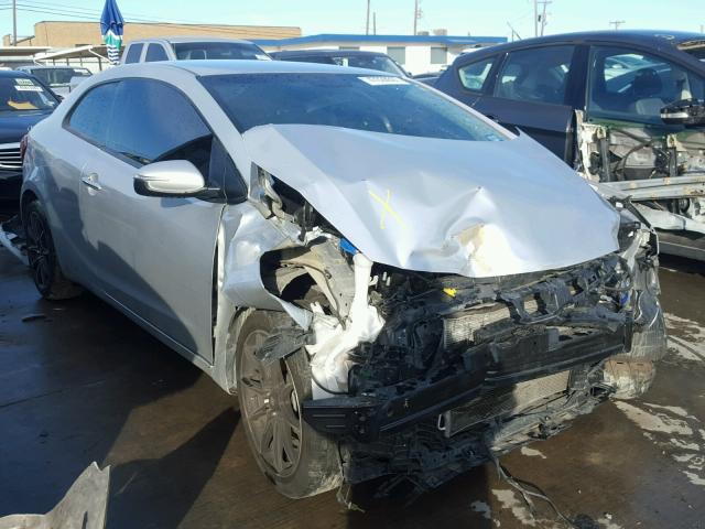 KNAFX6A89E5189090 - 2014 KIA FORTE EX GRAY photo 1