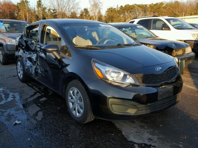 KNADM4A35D6216870 - 2013 KIA RIO LX BLACK photo 1