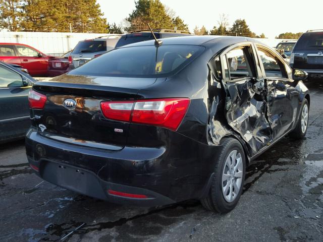 KNADM4A35D6216870 - 2013 KIA RIO LX Սև լուսանկար 4