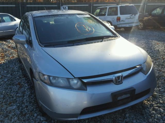 JHMFA36287S026991 - 2007 HONDA CIVIC HYBR SILVER photo 1