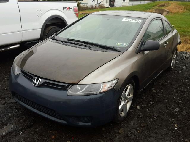 2HGFG12827H538317 - 2007 HONDA CIVIC EX ოქროსფერი ფოტო 2