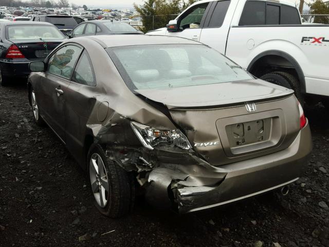 2HGFG12827H538317 - 2007 HONDA CIVIC EX GOLD photo 3