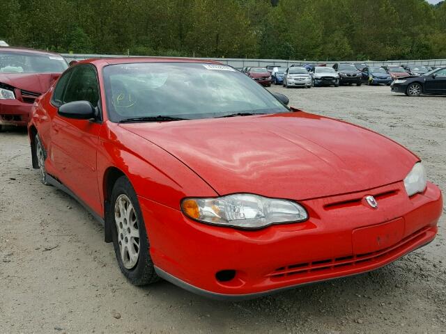 2G1WW12EX19270280 - 2001 CHEVROLET MONTE CARL წითელი ფოტო 1