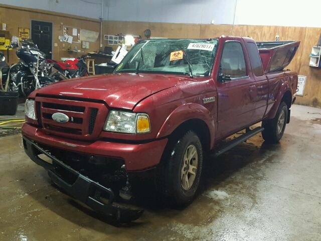 1FTZR45E86PA53389 - 2006 FORD RANGER SUP RED photo 2