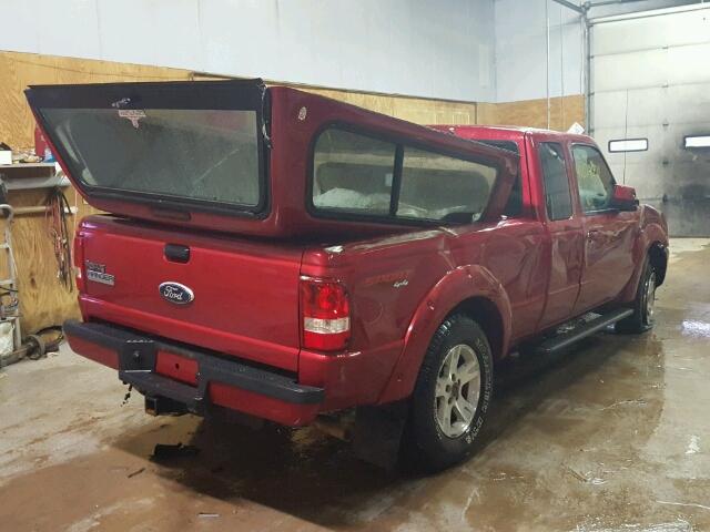 1FTZR45E86PA53389 - 2006 FORD RANGER SUP RED photo 4