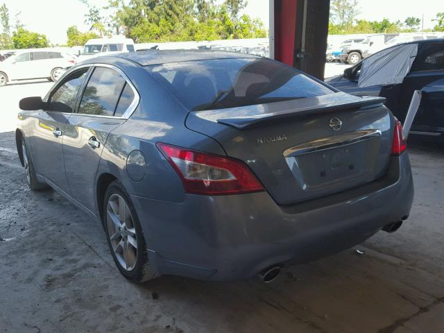 1N4AA5AP6BC802554 - 2011 NISSAN MAXIMA S BLUE photo 3