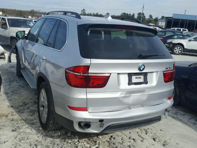 5UXZV4C53D0E10970 - 2013 BMW X5 XDRIVE3 Күміс фото 3