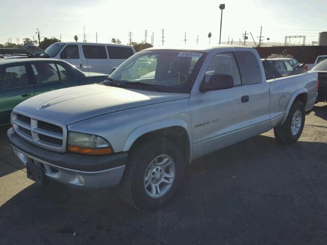 1B7GL32X02S538741 - 2002 DODGE DAKOTA SPO SILVER photo 2