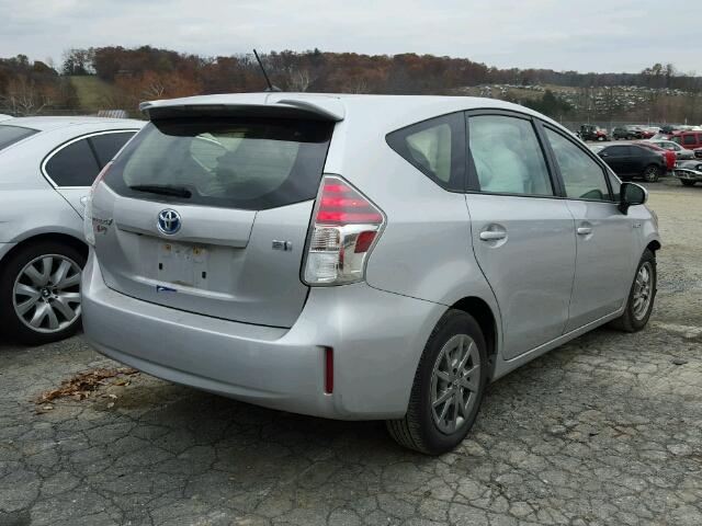 JTDZN3EU0HJ059853 - 2017 TOYOTA PRIUS V SILVER photo 4