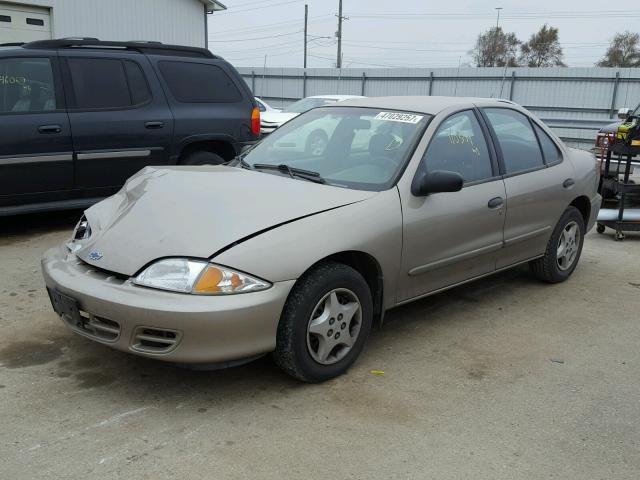 1G1JC5240Y7204253 - 2000 CHEVROLET CAVALIER TAN photo 2