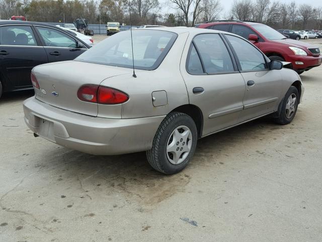 1G1JC5240Y7204253 - 2000 CHEVROLET CAVALIER TAN photo 4