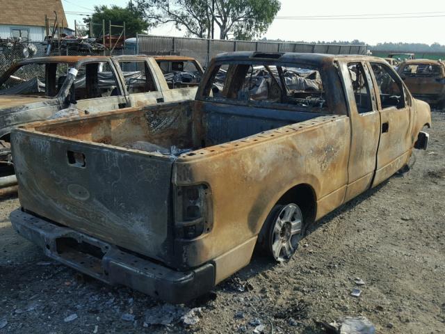 1FTPX125X6NA76703 - 2006 FORD F150 BURN photo 4