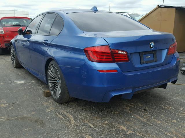 WBSFV9C5XDD096752 - 2013 BMW M5 BLUE photo 3