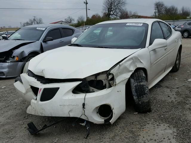 2G2WP522X51188477 - 2005 PONTIAC GRAND PRIX WHITE photo 2