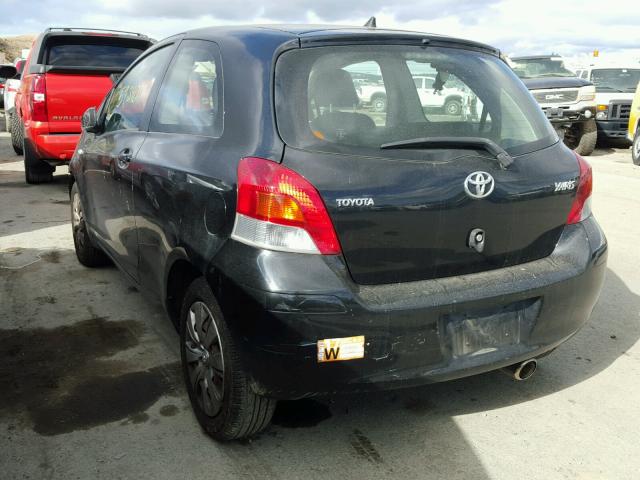 JTDJT4K39A5305527 - 2010 TOYOTA YARIS BLACK photo 3