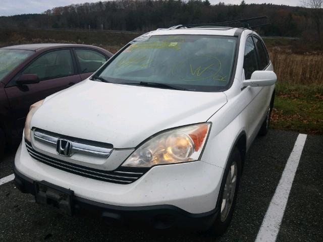 5J6RE48738L040921 - 2008 HONDA CR-V EXL WHITE photo 2