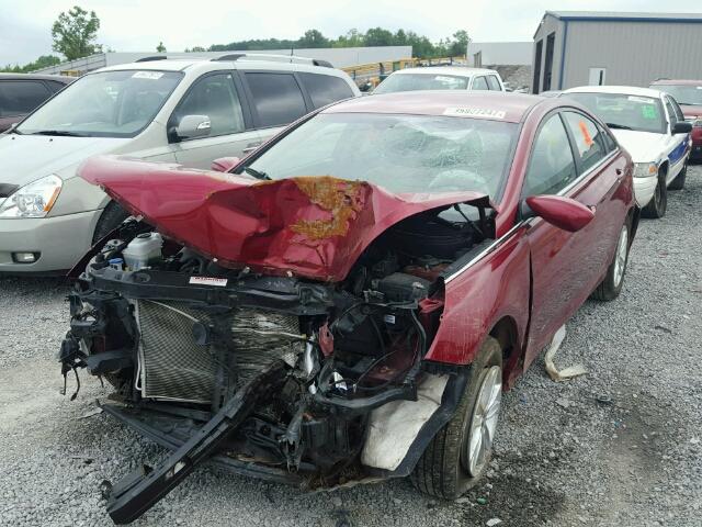 5NPEB4ACXDH763667 - 2013 HYUNDAI SONATA GLS RED photo 2