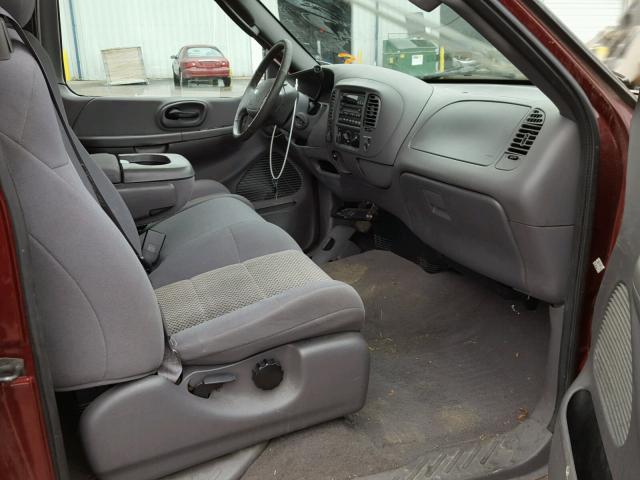 2FTRX18L23CA05995 - 2003 FORD F150 BURGUNDY photo 5