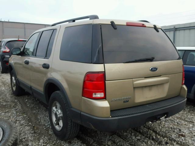 1FMZU73K73UA02130 - 2003 FORD EXPLORER X BEIGE photo 3