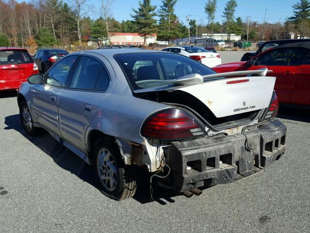 1G2NF52F22C276608 - 2002 PONTIAC GRAND AM S SILVER photo 3