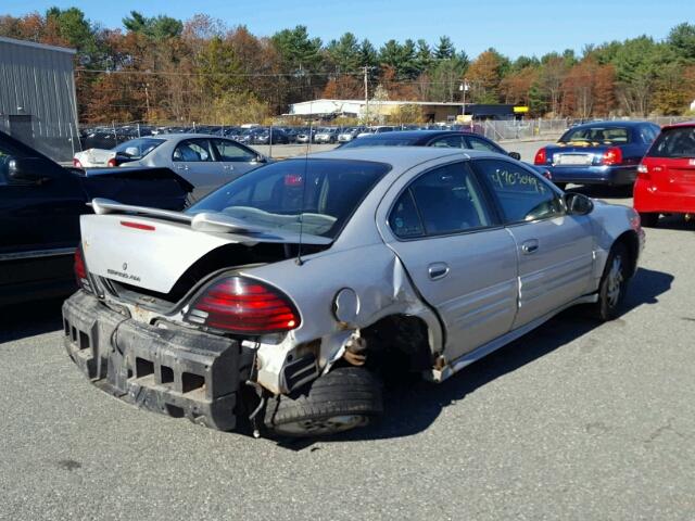 1G2NF52F22C276608 - 2002 PONTIAC GRAND AM S SILVER photo 4